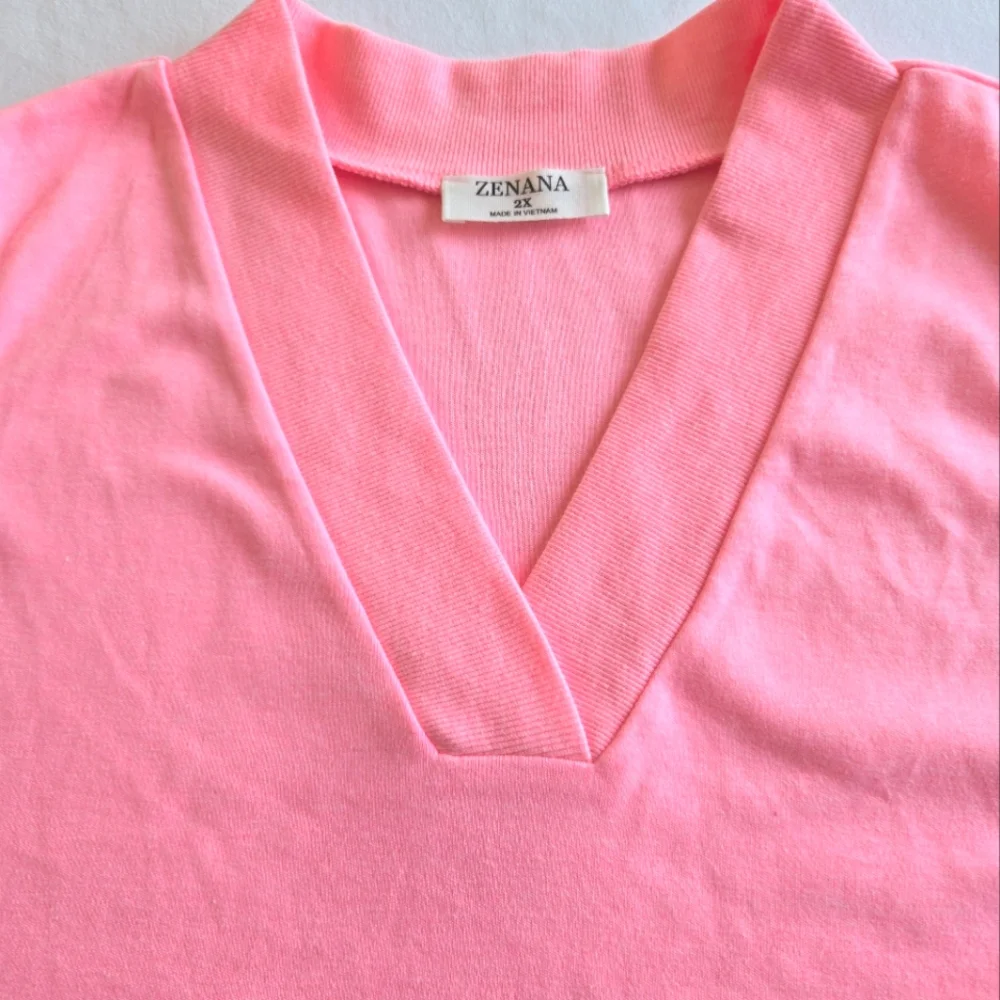 New ZENANA Plus Sleeveless Harem Pink Jumpsuit Pockets 2X - Picture 4 of 7